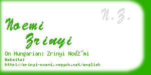 noemi zrinyi business card